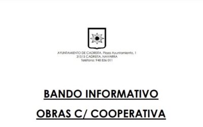 Bando Informativo Obras c/ Cooperativa